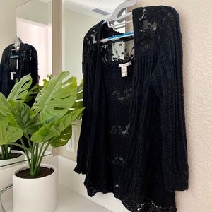 An embroidered cardigan